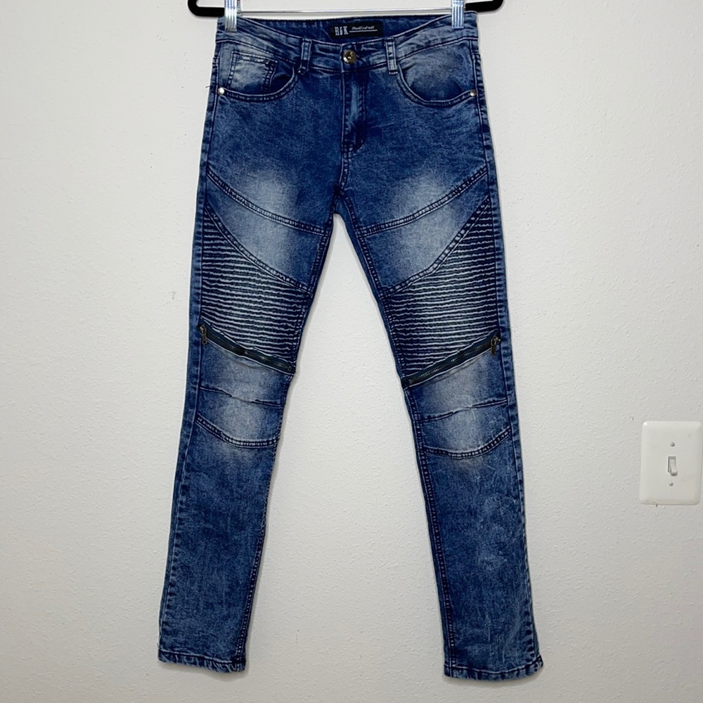 ROK handcrafted size 29/32 medium blue wash
